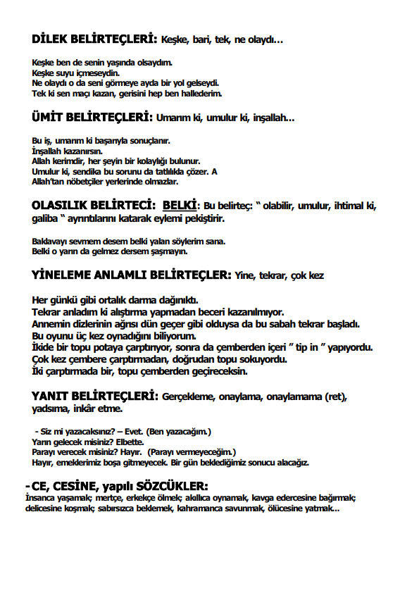 diğer zarflar çalışma kağıdı