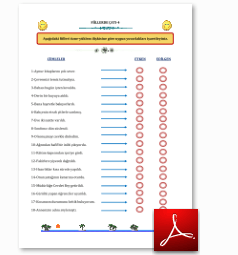 Fiilde Çatı Çalışma Kağıtları 4