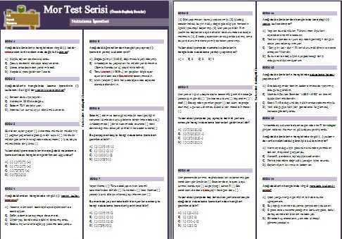 8. Sınıf Mor Test Serisi: Noktalama İşaretleri