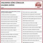 anlamına göre cümleler2