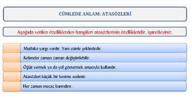 Atasözleri Çalışma Kağıdı
