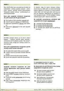 Dil Bilgisi Tarama Testi - 1