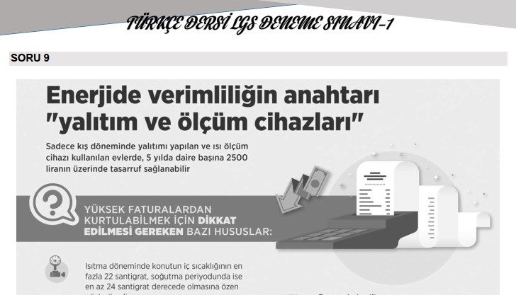 LGS Deneme Sınavı – Ocak 2020