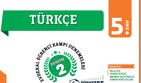 5. Sınıf Türkçe #evdekal Deneme Sınavı (Model Yayınları)